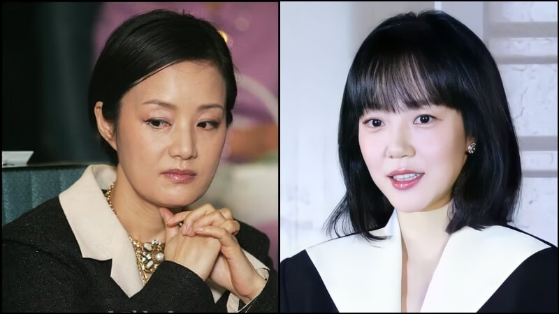 턱이 긴 장미희와 임수정의 이미지 비교