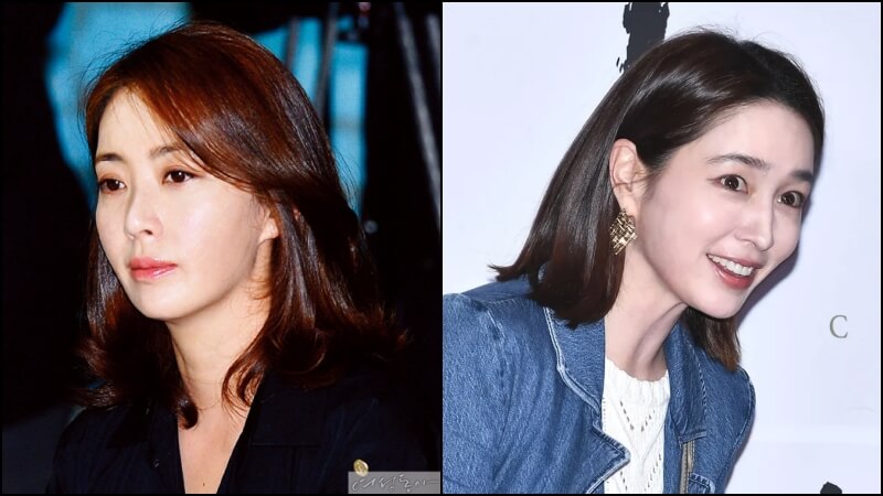 귀밑턱이 발달한 송윤아와 이민정의 짧은턱