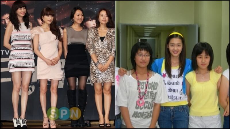 눈에 띄게 작은 얼굴 미인 이나영과 고아라