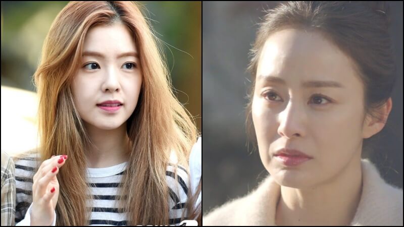 팔자주름이 두드러지는 아이린과 김태희