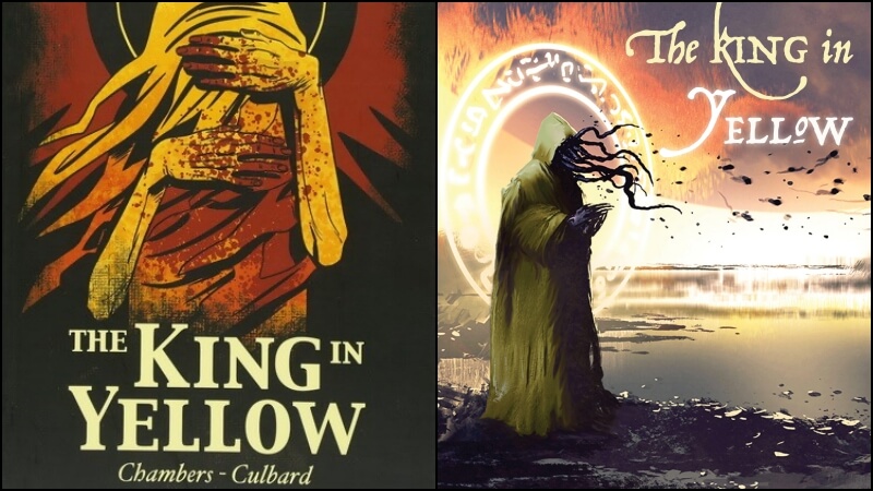 the king in yellow 황색왕 책 표지와 옐로킹 이미지