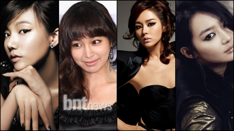 2010년대 뷰티 앤 패션룩 중 스모키한 메이크업 스타일