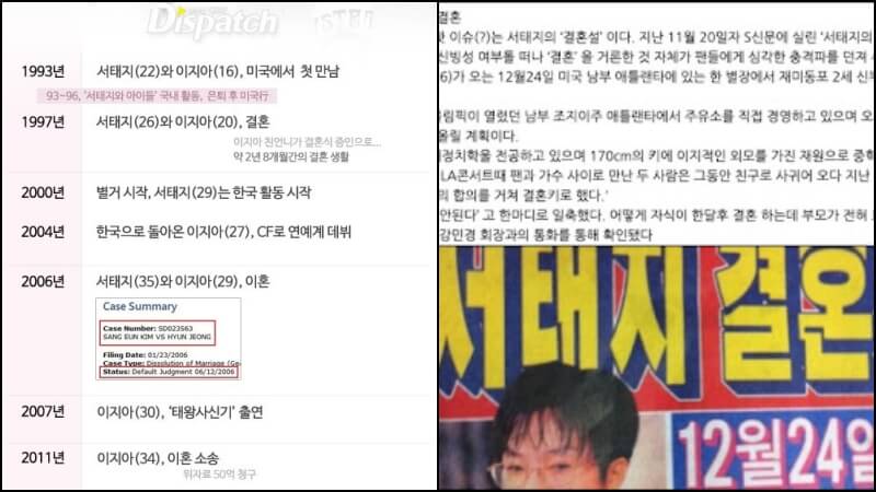 이지아와 서태지 관계 기사